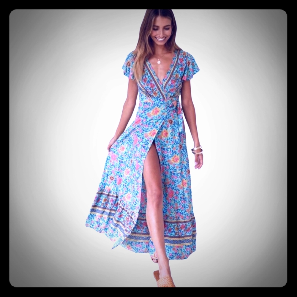 #21 🦋🆕️🆕️GORGEOUS Bohemian Style Wrap Dress‼❣